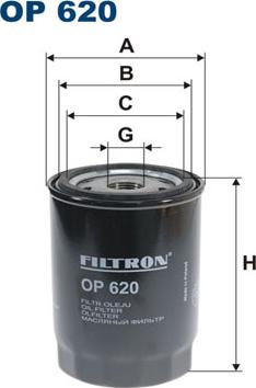 Filtron OP620 - Eļļas filtrs autodraugiem.lv