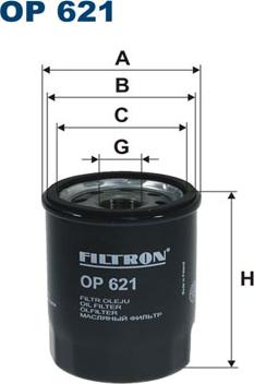 Filtron OP621 - Eļļas filtrs autodraugiem.lv