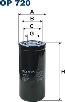 Filtron OP720 - Eļļas filtrs autodraugiem.lv