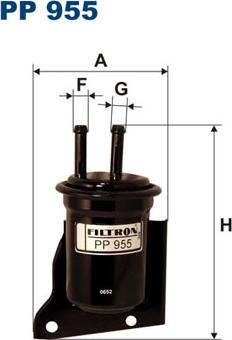 Filtron PP955 - Degvielas filtrs autodraugiem.lv