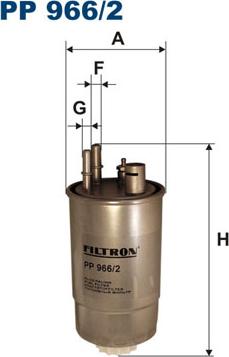 Filtron PP966/2 - Degvielas filtrs autodraugiem.lv