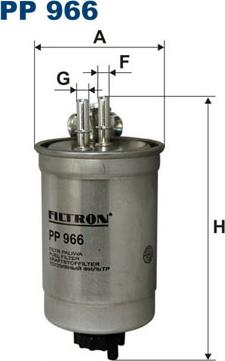 Filtron PP966 - Degvielas filtrs autodraugiem.lv