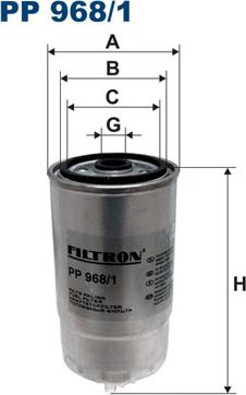 Filtron PP968/1 - Degvielas filtrs autodraugiem.lv