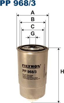 Filtron PP968/3 - Degvielas filtrs autodraugiem.lv