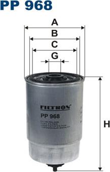Filtron PP968 - Degvielas filtrs autodraugiem.lv