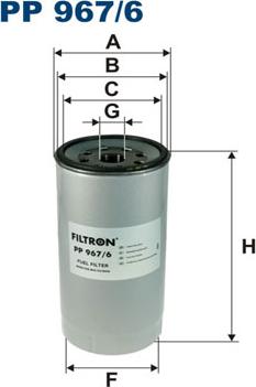 Filtron PP967/6 - Degvielas filtrs autodraugiem.lv
