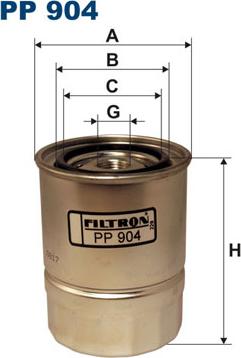 Filtron PP904 - Degvielas filtrs autodraugiem.lv