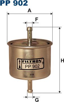 Filtron PP902 - Degvielas filtrs autodraugiem.lv