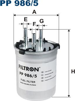 Filtron PP986/5 - Degvielas filtrs autodraugiem.lv