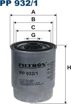 Filtron PP932/1 - Degvielas filtrs autodraugiem.lv
