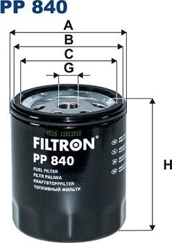 Filtron PP840 - Degvielas filtrs autodraugiem.lv