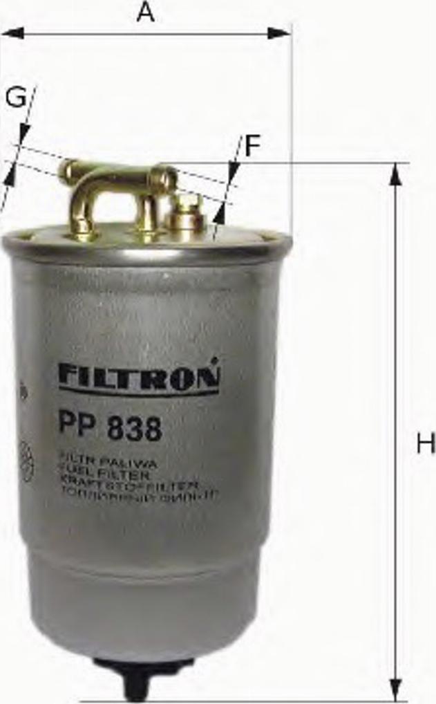 Filtron PP 841/6 - Degvielas filtrs autodraugiem.lv