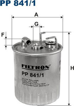 Filtron PP841/1 - Degvielas filtrs autodraugiem.lv