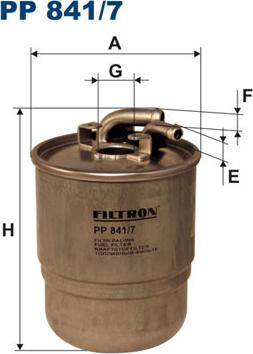 Filtron PP841/7 - Degvielas filtrs autodraugiem.lv