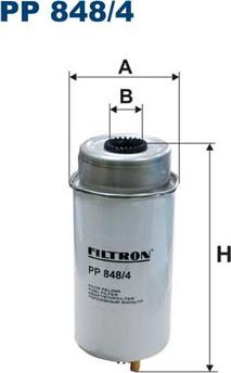Filtron PP848/4 - Degvielas filtrs autodraugiem.lv