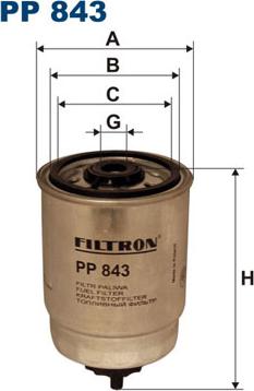 Filtron PP843 - Degvielas filtrs autodraugiem.lv