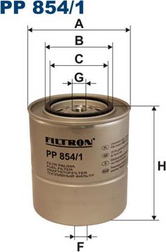 Filtron PP854/1 - Degvielas filtrs autodraugiem.lv