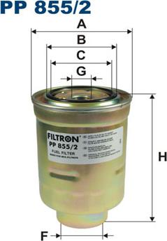 Filtron PP855/2 - Degvielas filtrs autodraugiem.lv