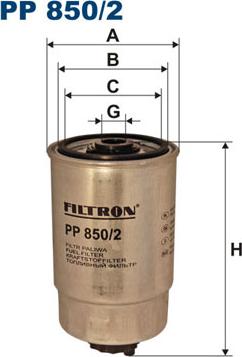 Filtron PP850/2 - Degvielas filtrs autodraugiem.lv