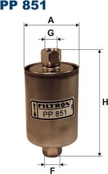 Filtron PP851 - Degvielas filtrs autodraugiem.lv