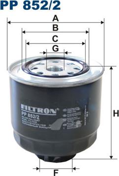 Filtron PP852/2 - Degvielas filtrs autodraugiem.lv
