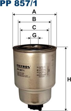 Filtron PP857/1 - Degvielas filtrs autodraugiem.lv