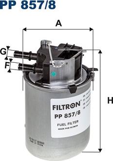 Filtron PP857/8 - Degvielas filtrs autodraugiem.lv