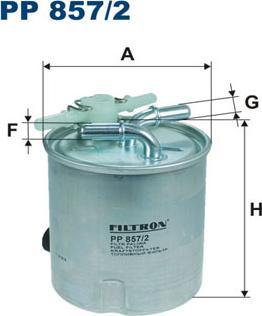 Filtron PP857/2 - Degvielas filtrs autodraugiem.lv