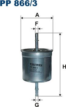 Filtron PP866/3 - Degvielas filtrs autodraugiem.lv