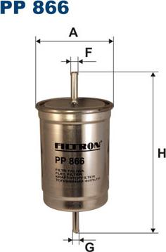 Filtron PP866 - Degvielas filtrs autodraugiem.lv