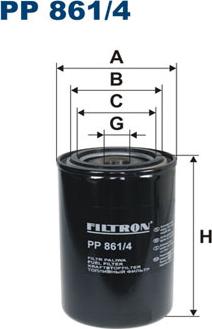 Filtron PP861/4 - Degvielas filtrs autodraugiem.lv