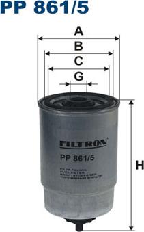 Filtron PP861/5 - Degvielas filtrs autodraugiem.lv