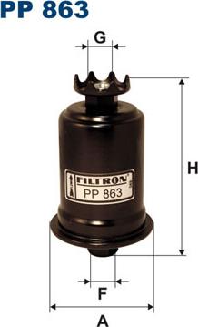 Filtron PP863 - Degvielas filtrs autodraugiem.lv