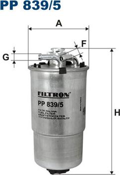 Filtron PP839/5 - Degvielas filtrs autodraugiem.lv