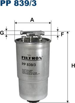 Filtron PP839/3 - Degvielas filtrs autodraugiem.lv