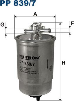 Filtron PP839/7 - Degvielas filtrs autodraugiem.lv