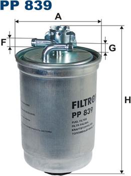 Filtron PP839 - Degvielas filtrs autodraugiem.lv