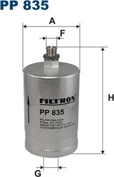 Filtron PP835 - Degvielas filtrs autodraugiem.lv