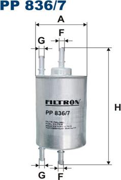 Filtron PP 836/7 - Degvielas filtrs autodraugiem.lv