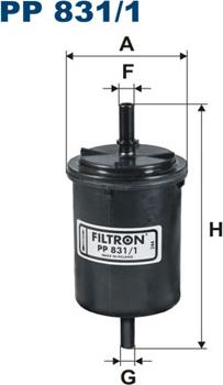 Filtron PP831/1 - Degvielas filtrs autodraugiem.lv