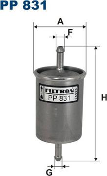 Filtron PP831 - Degvielas filtrs autodraugiem.lv