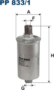Filtron PP833/1 - Degvielas filtrs autodraugiem.lv
