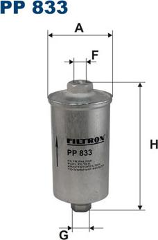 Filtron PP833 - Degvielas filtrs autodraugiem.lv