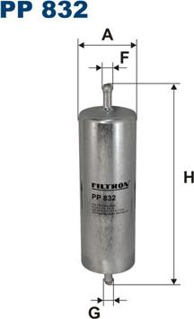 Filtron PP832 - Degvielas filtrs autodraugiem.lv