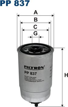 Filtron PP837 - Degvielas filtrs autodraugiem.lv