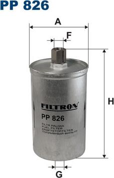 Filtron PP826 - Degvielas filtrs autodraugiem.lv