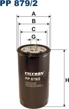 Filtron PP879/2 - Degvielas filtrs autodraugiem.lv