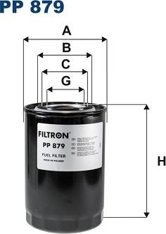 Filtron PP879 - Degvielas filtrs autodraugiem.lv