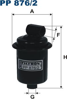 Filtron PP876/2 - Degvielas filtrs autodraugiem.lv