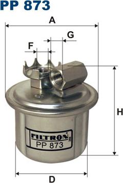 Filtron PP873 - Degvielas filtrs autodraugiem.lv